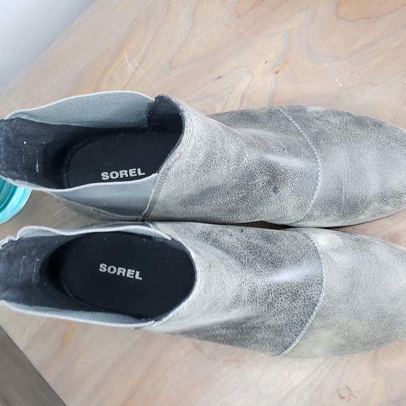 Sorel Harlow Chelsea Leather Rain Boot Size 10 - Picture 6 of 8